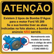 Bomba d´Água Alto Volume para V8 302 351W