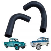 Kit Mangueira do Radiador Ford Rural F75 Jeep Willys 6 Cilindros