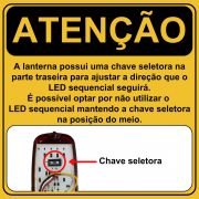 Lanterna Traseira LED Sequencial C-10, C-14, D-10 de 1964 a 1985