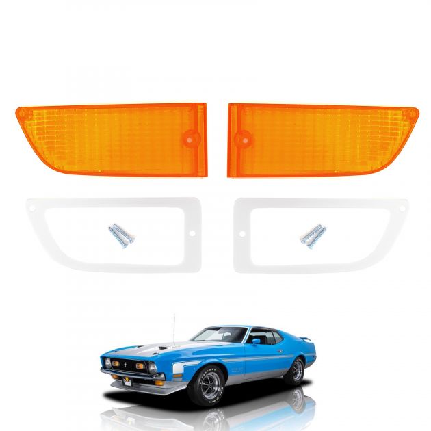 Lentes das Lanternas Dianteiras Ford Mustang 1971 1972